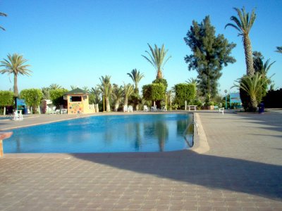 La piscine du COS-ONE d'Agadir (Maroc). C'est à l'occasion du GNU/Linux Days 2008 !