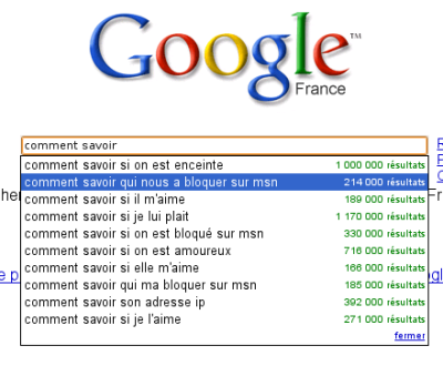 Google Suggest : Comment Savoir ?