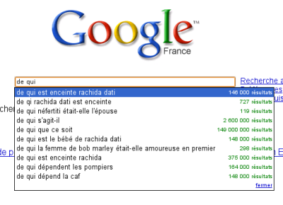 Google Suggest : de qui ?