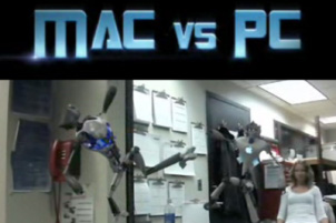 Mac vs. PC, version Transformers avec des Robots